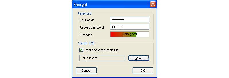 Image of Set Password for Encrypted Image