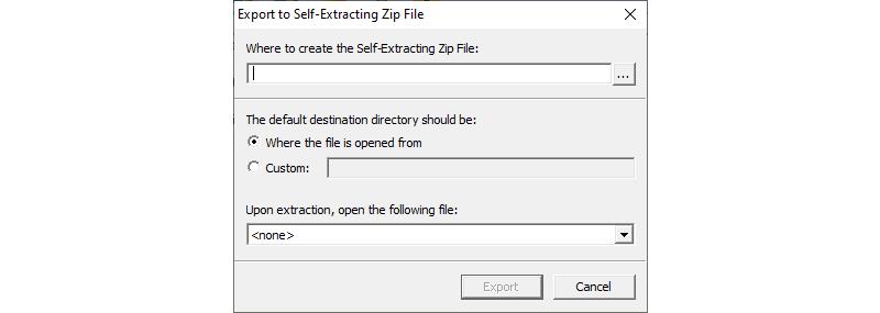 Image of Create Self Extracting Zip